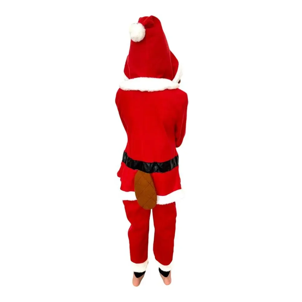 NEW Buc-ee’s Youth Santa Claus Fleece Union Suit Christmas‎ Pajamas Holiday